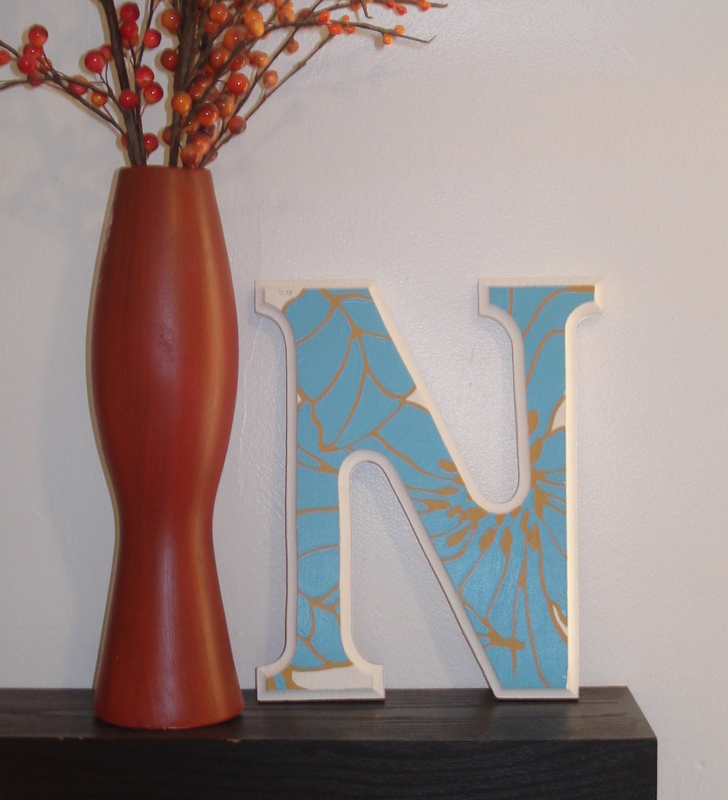 wooden letter N :any letter available