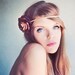 Bohemian Brown   Rose Elastic headband