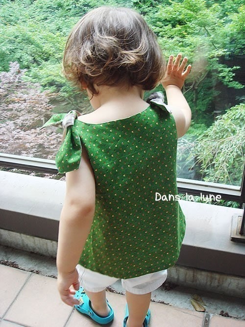 PDF e pattern for girl flower top - 2Y - baby and kids