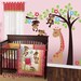 Nursery Kids Removable Wall Vinyl ORIGINAL Decal - Monkeys on the Tree with Giraffe Jungle - PLSF020L
