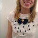 Polka Dot Heart Applique Tee Shirt