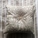 Embroidered Silk - Ring Bearer Pillow - Ivory Pearl & Oyster