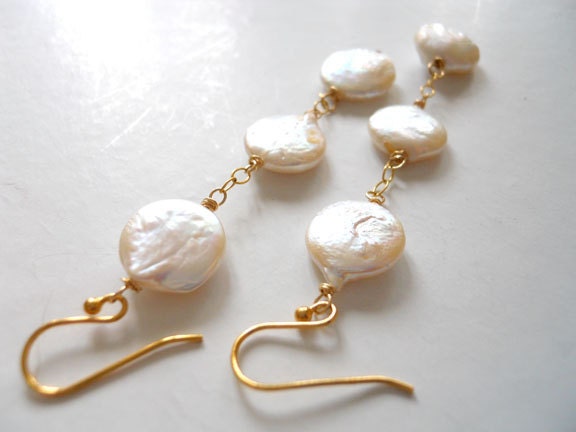 Un, Deux, Trois Pearl Drop Earrings