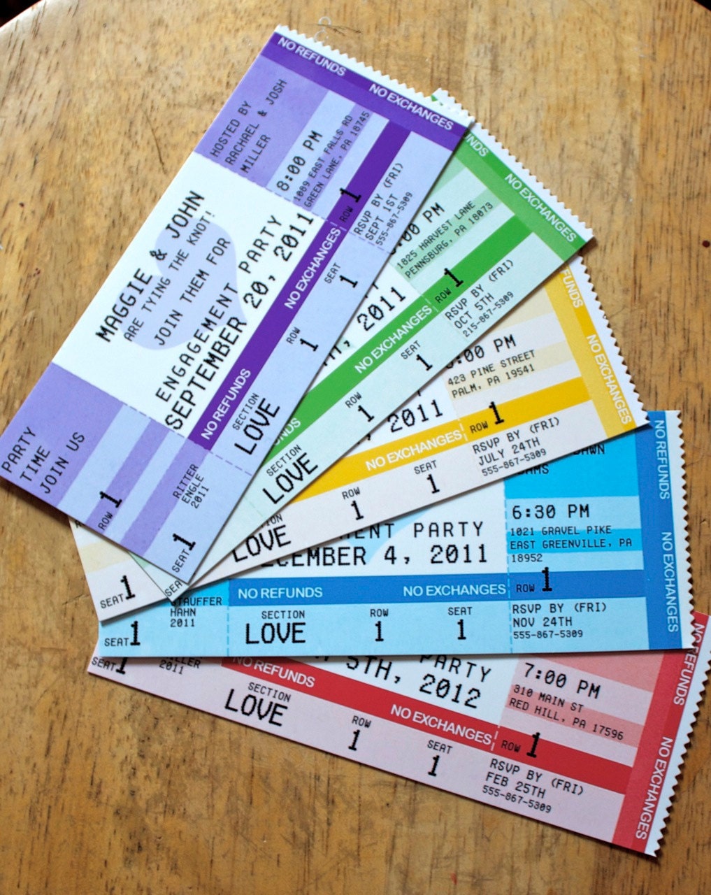 Concert Ticket Invitations