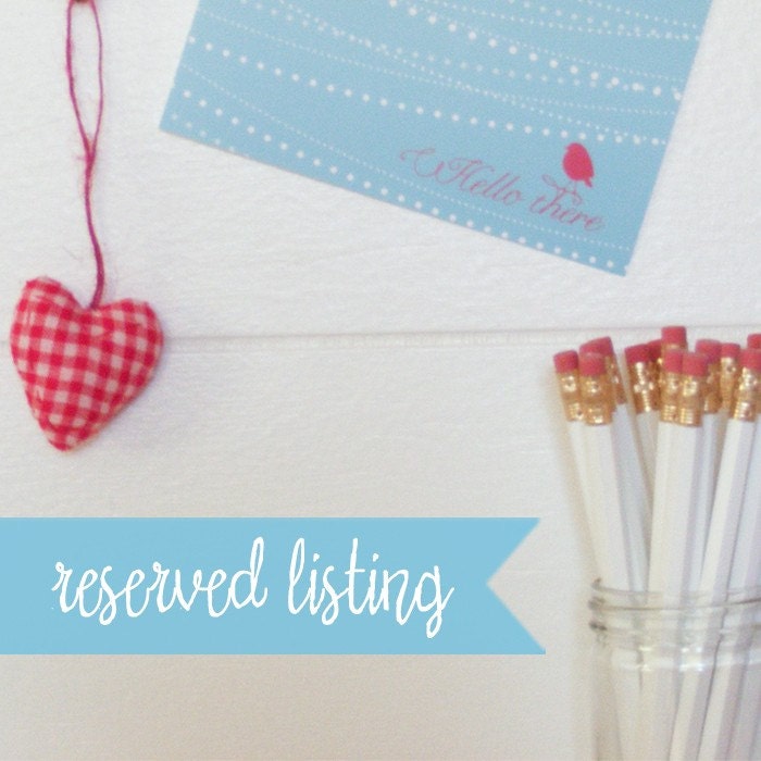 Reserved listing for cmartinik