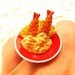 Miniature Food Ring Fried Shrimp And Tartar Sauce