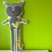 softie animal - Reinaldo the grey cat, in high quality cotton fabric