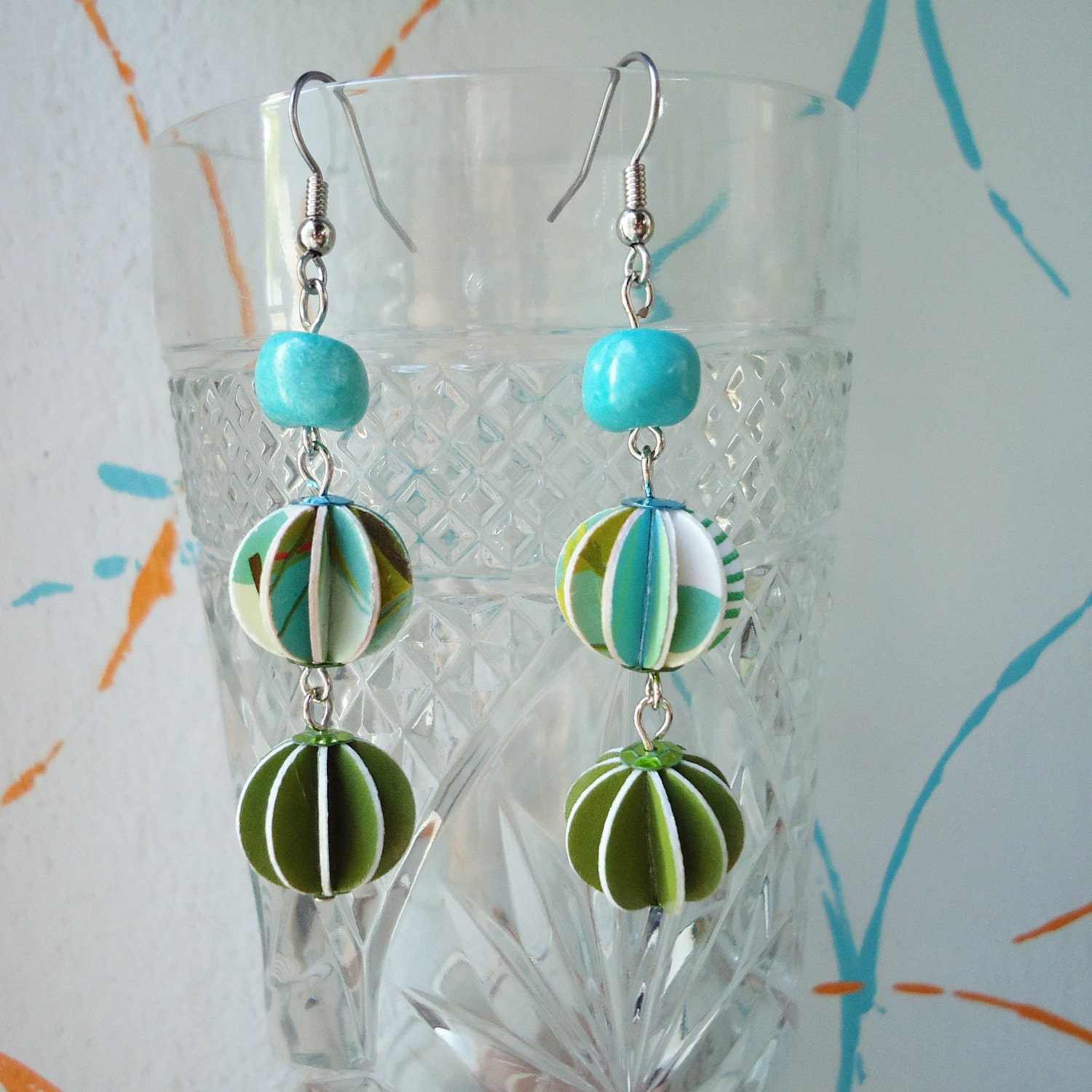 CUSTOM paper earrings