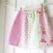 Girls Picnic Skirt- 5T- Pastel Pink Shabby Chic Patchwork Skirt- Children Spring Fashion- Upcycled