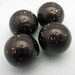 4 Vintage Lucite Black Speckled Beads LL11