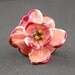 Sculptural Flower Lampwork Glass Bead