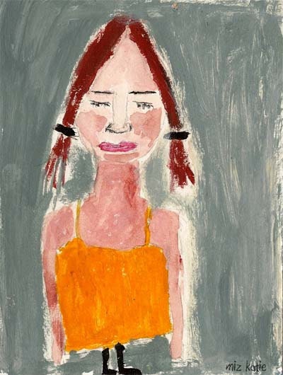 She Doesn't Want Any Pity - original painting on paper no 135