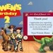 Thank You Card:  Toy Story