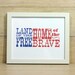 land of the free. home of the brave