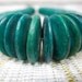 Vintage Disc Necklace, Choker, Shades of Teal, Gorgeous, Excellent Condition