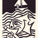 Fish food. Linocut