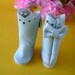 Blythe  Boots with a Ribbon (blue)