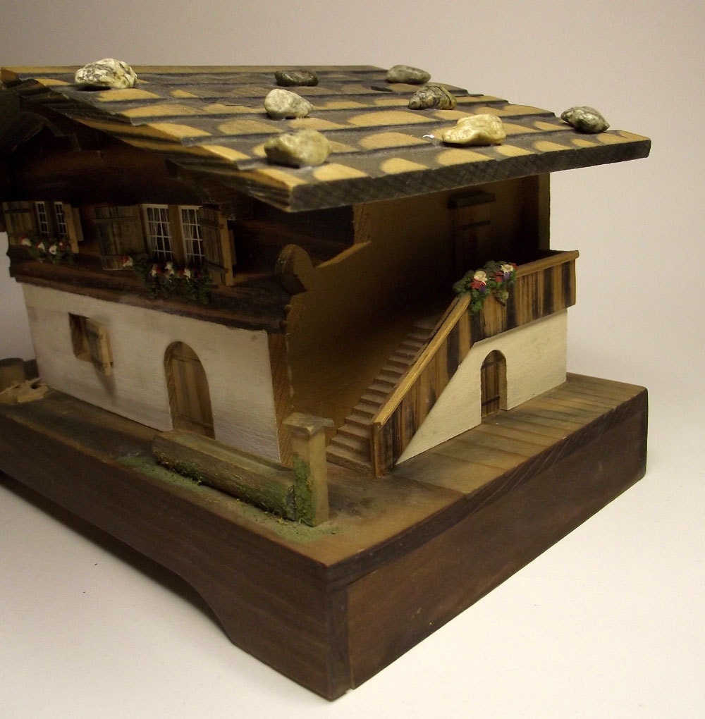 Swiss Made Musical Cigarette Dispenser Chalet