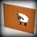 No One Will Do But Ewe - Lamb/Sheep 8x10 Canvas Wall Art - Coffee