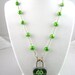 Bio-Hazard Lock Heart Necklace