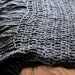 Black Throw Blanket  Afghan with Fringe- Queen/King Size -Made to order