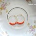 Sweetest Orange 14k GP1"  hoop earrings