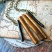 sea coral stick tribal necklace - black and gold