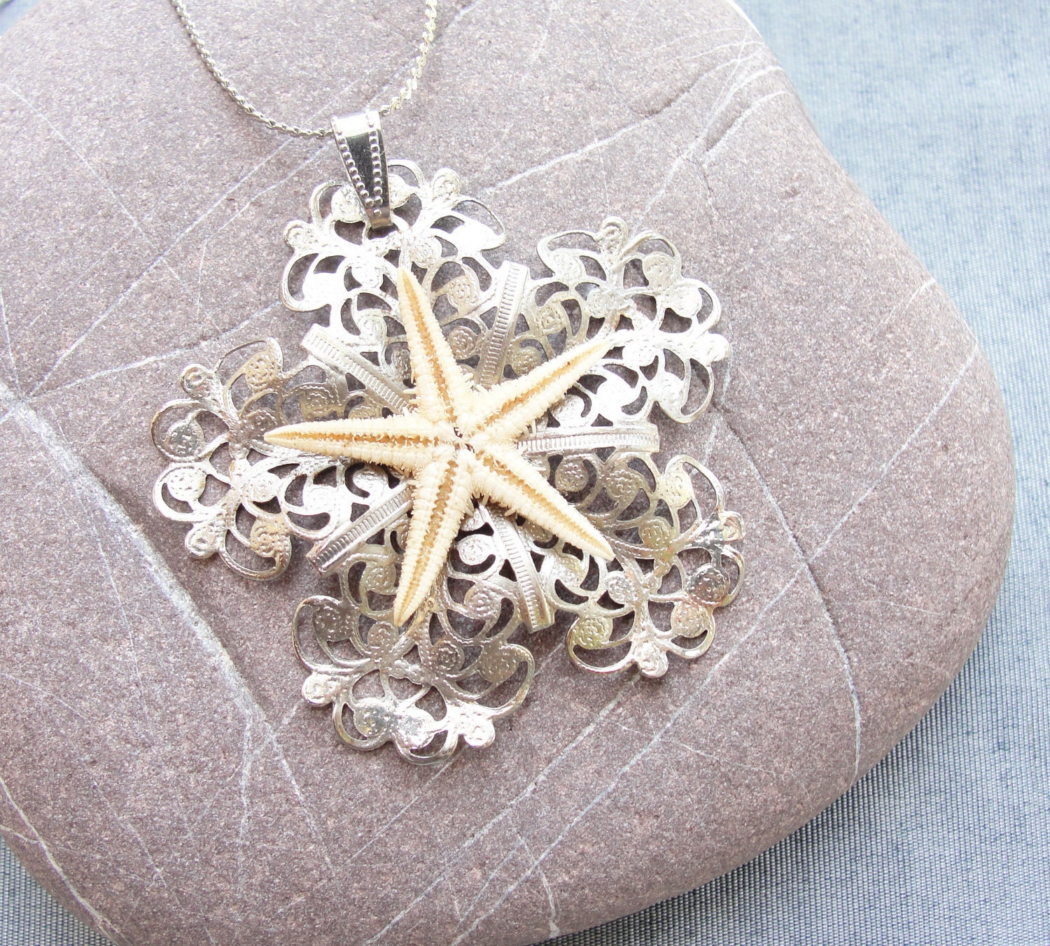 Sea Treasure Collection - Lacey Starfish Necklace - Last One