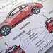 Project 21st Centrury New Beetle (Red) - Blank Architecture Construction Card