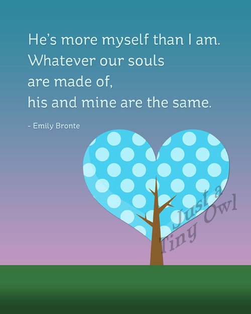 He's More Myself Than I Am - 8x10 Art Print (4 Color Choices)