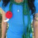Rocking Red Radish Crochet Scarf / Lariat by PinkFrog4U on Etsy from etsy.com