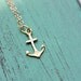 Tiny Gold Anchor Charm