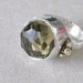 Smoky quartz ring, sterling silver and rosecut stone, high set silver and gold jewelry