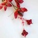 Flower Fairy Siam Tulip Swarovski Crystal Earrings