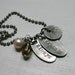 Sisters necklace with beaded accents