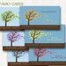 PRINTABLE Mommy Calling Card, Childrens Calling Card, Mom Business Card, Gift Tag, Enclosure Card, YOU choose 1 of 6 Tree colours