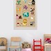 NEW A3 Size: Learning colors with animals on wood