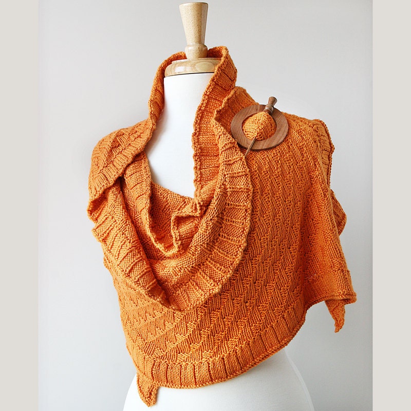 Rococo Knit Shawl / Wrap - Spring, Summer, Fall, Winter Fashion - Bohemian Wedding Idea