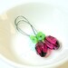 Raspberry Jubilee Dangling Earrings