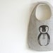 organic baby bib (penguin)