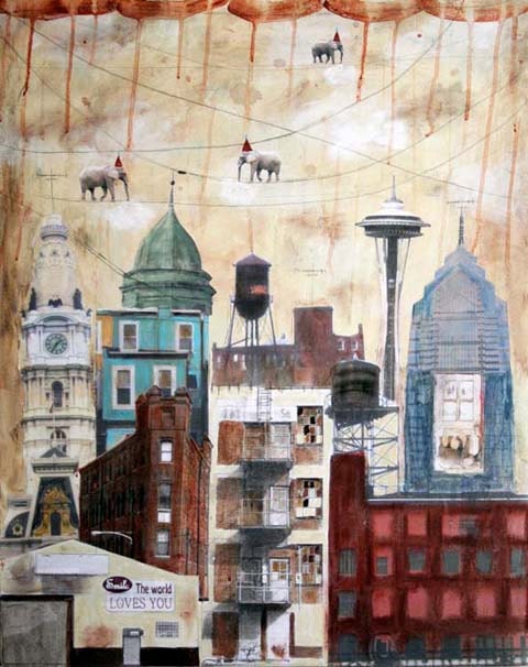 Fine Art Print - Cloud Gatherers Over the City (That Day)