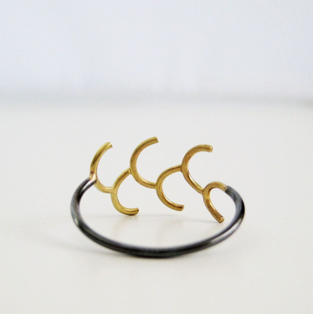 Gold Branch Ring