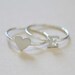 Secret love sterling silver stackable rings (Made to order)