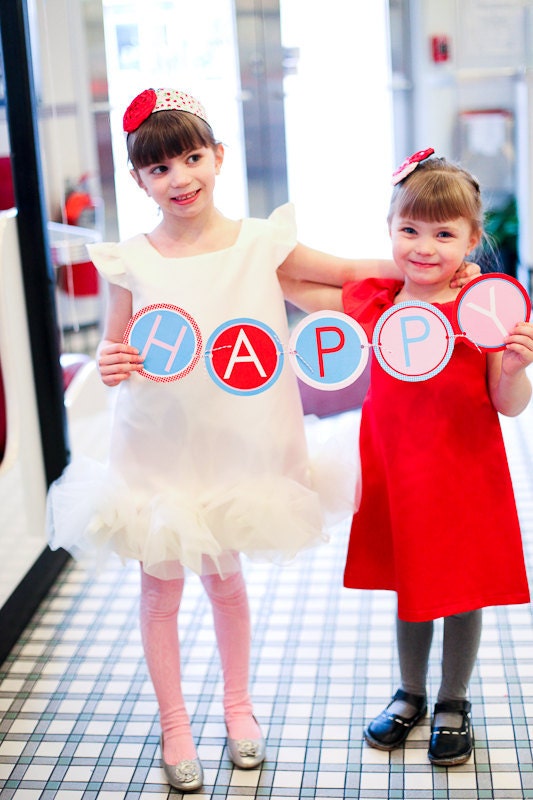 Retro Cherry Printable Party DIY Birthday Banner
