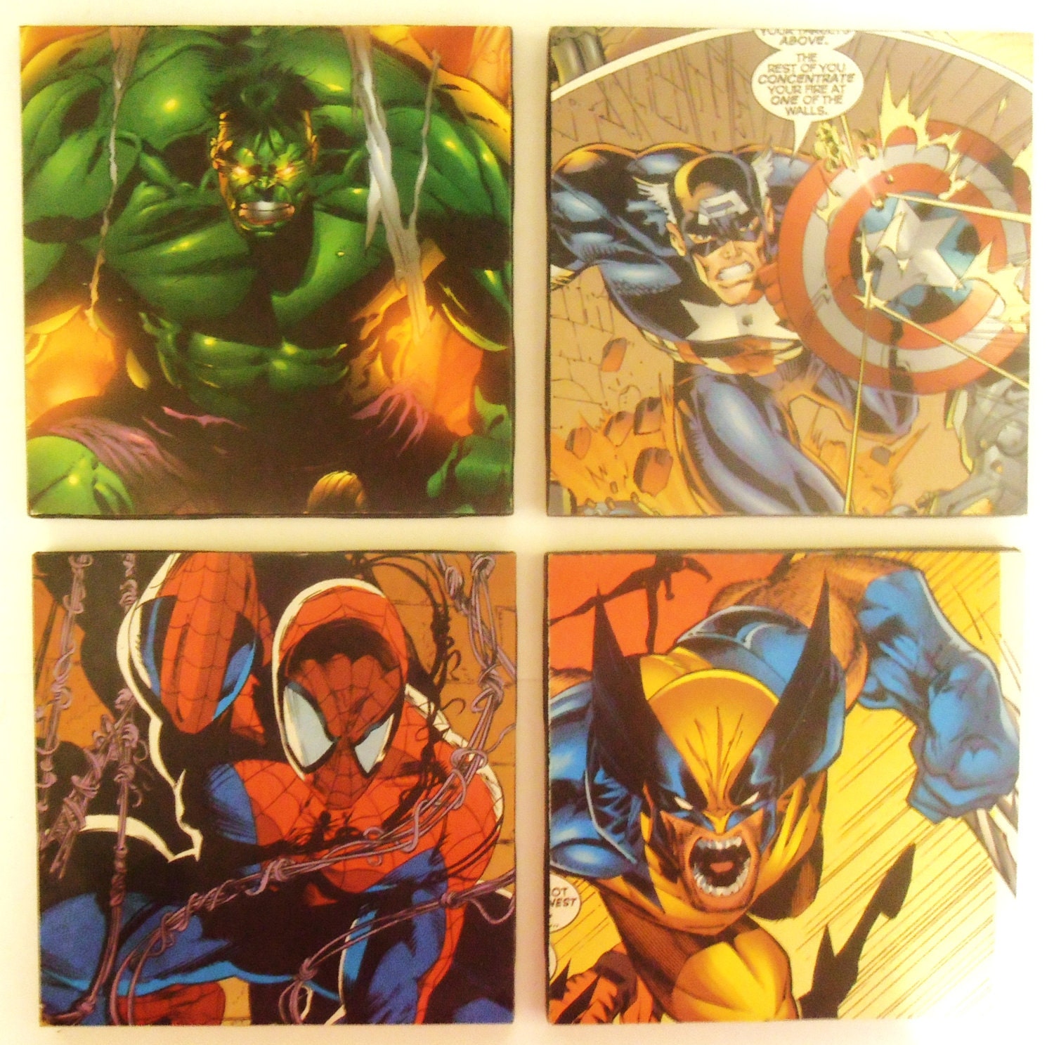 Marvel Captain America Wolverine Spiderman
