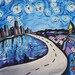 5x8" Giclee Print - Starry Night Over Chicago