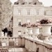 Paris Photo - Luxembourg Garden, Paris decor, Neutrals, Gardens, Chairs, Sepia Fine Art Photograph, Urban Home Decor