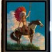 Pinup Indian Maiden on Horse Cigarette Case or Business Card Holder