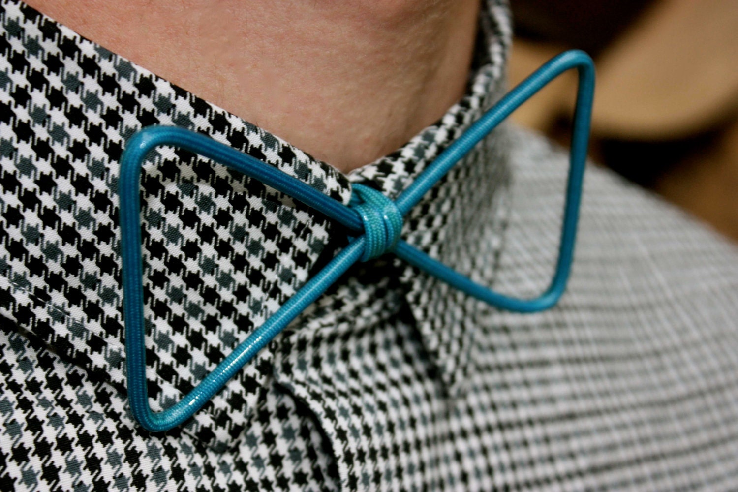 Thin Blue Wire Bow-Tie
