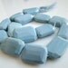 1/2 Strand---Owyhee Blue Opal Faceted Large Nuggets
